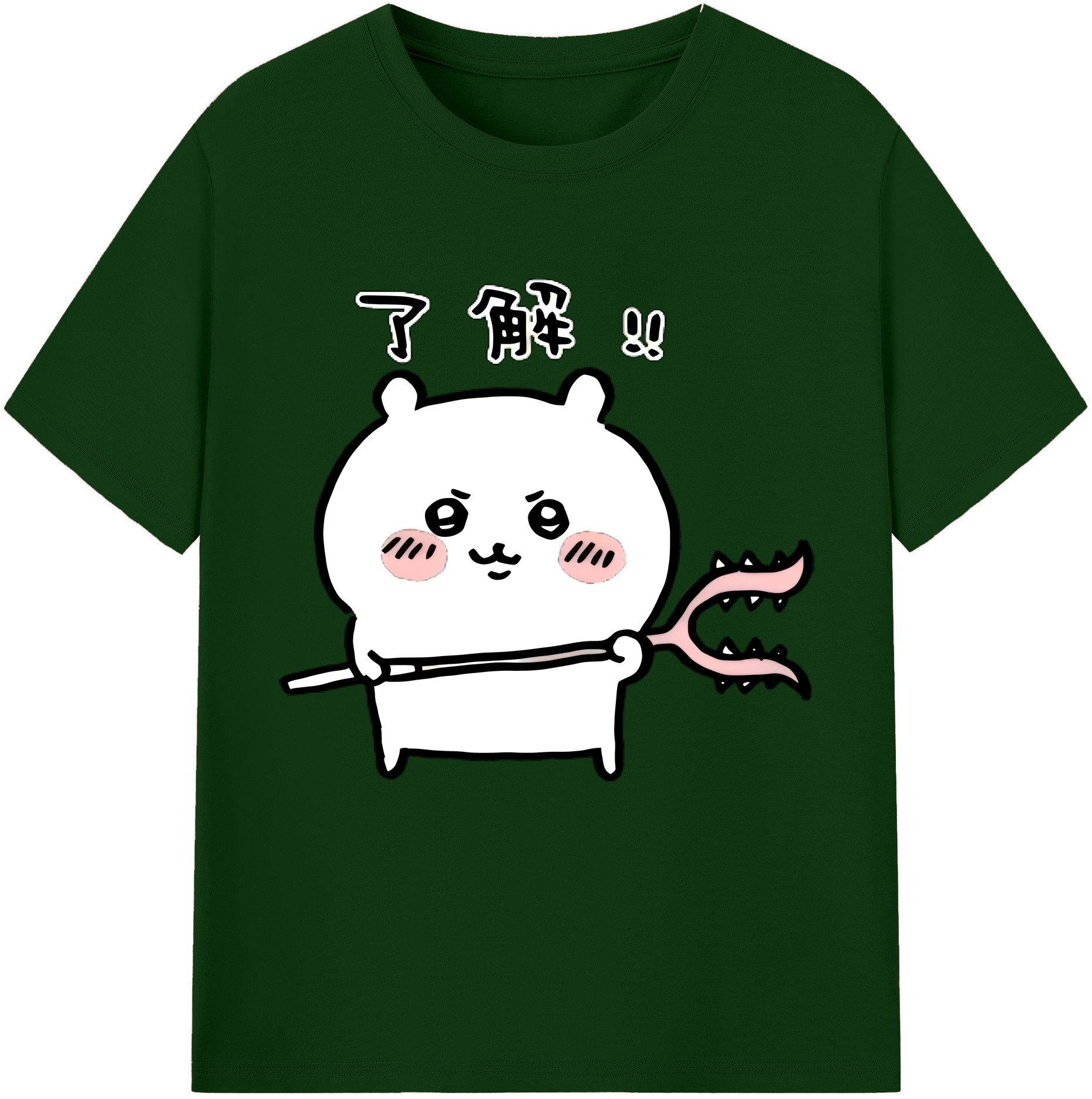 （画像用） ちいかわ ちいかわ Chii-kawa chiikawa 綿100％半袖Tシャツ（フロントプリント）